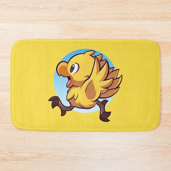 Chocobo Yellow Bird Adventure #2 Bath Mat