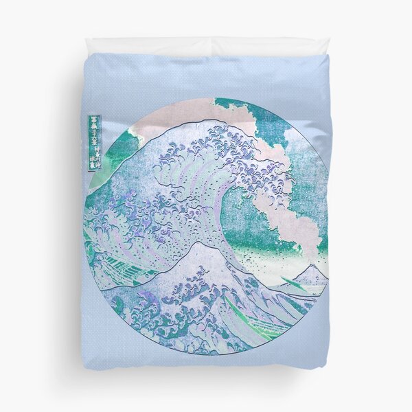 Item preview, Great Wave Eruption Blue and Green designed and sold by anthonylonder.