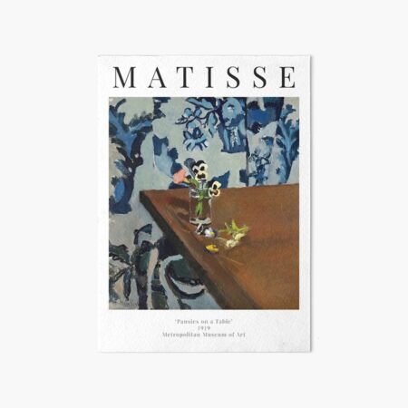 Artikel-Vorschau von Henri Matisse – Stiefmütterchen auf einem Tisch – Ausstellungsplakat, designt und verkauft von studiofrivolo.