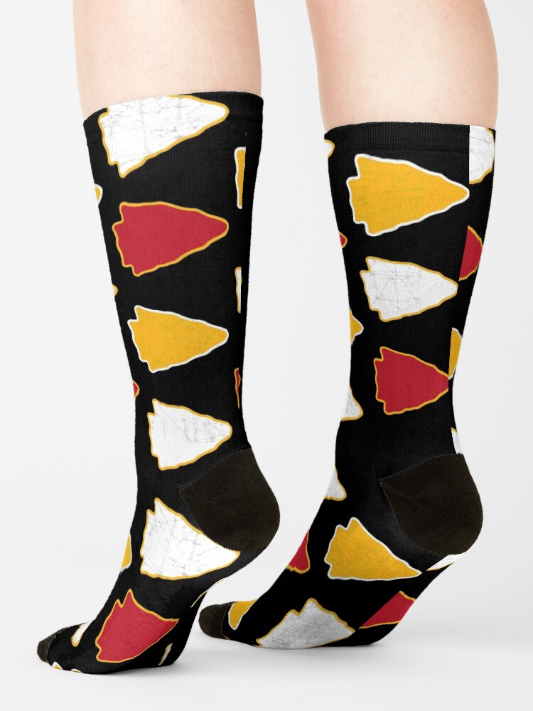 Alternate view of Arrowhead KC Football Kansas City Vintage Kc football Kingdom Kansas city Pro Gear Socks