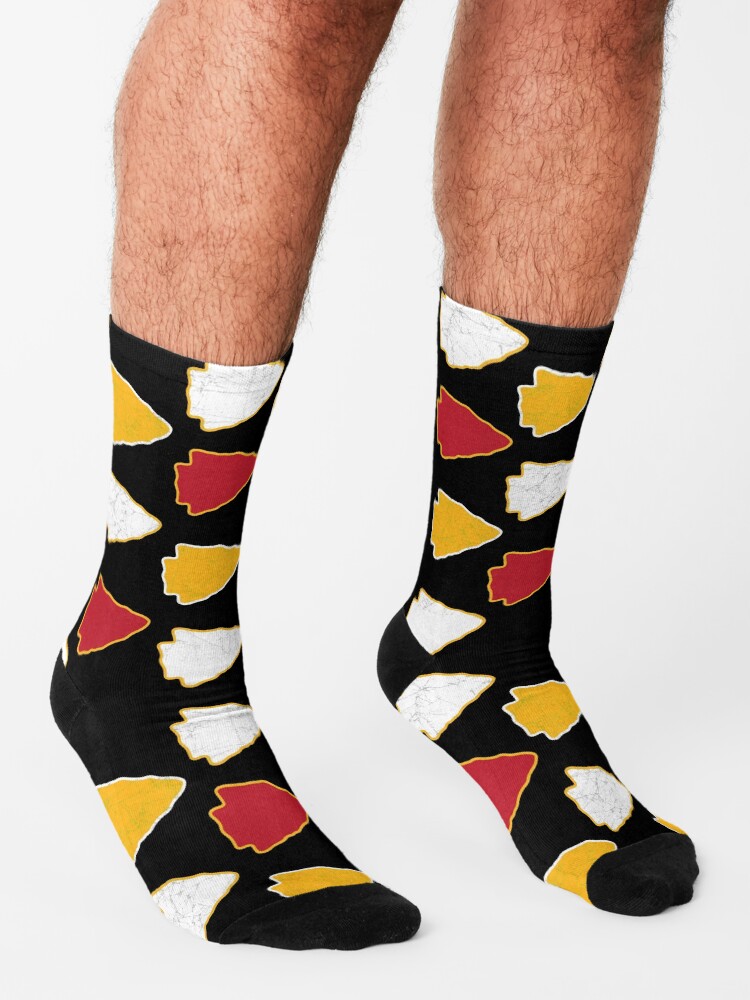 Alternate view of Arrowhead KC Football Kansas City Vintage Kc football Kingdom Kansas city Pro Gear Socks