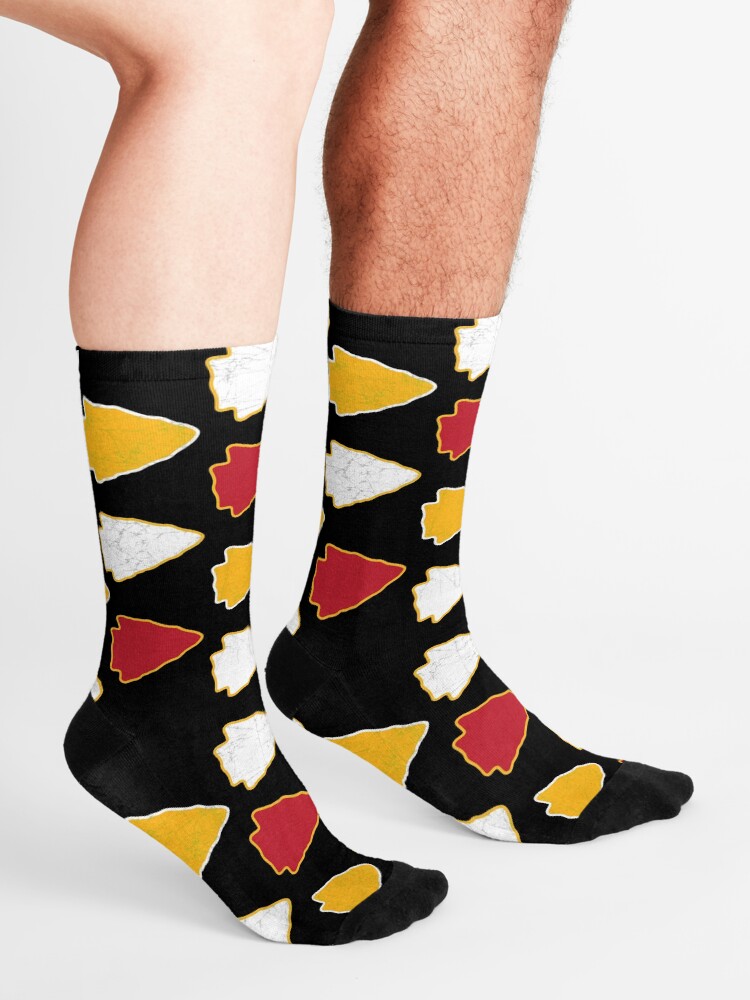 Alternate view of Arrowhead KC Football Kansas City Vintage Kc football Kingdom Kansas city Pro Gear Socks