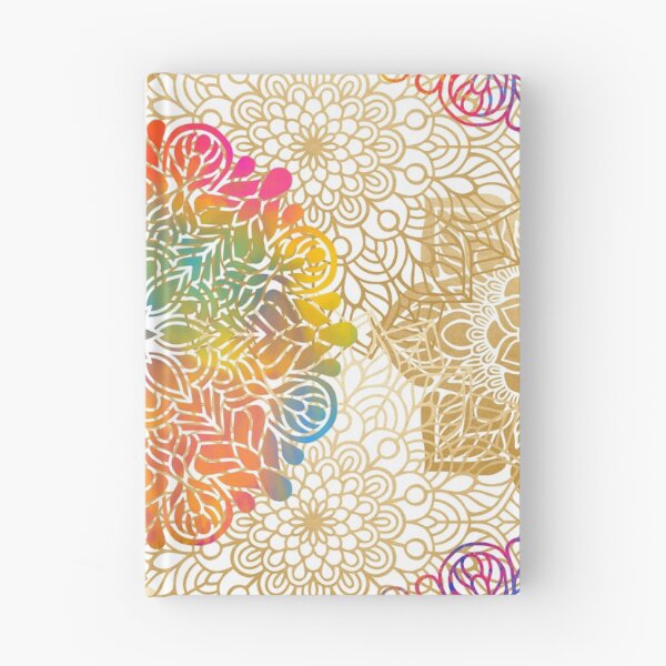 Aperçu de l'œuvre  conception élégante de mandala arc-en-ciel. Beaux mandalas assortis superposés en couleurs or et arc-en-ciel.
* sous licence de daphnepopuliers créée et vendue par DigitalPie.