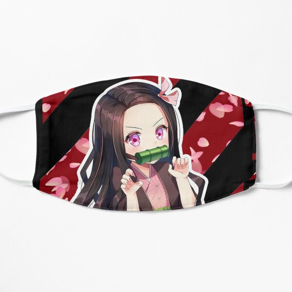 Nezuko Kamado Kimetsu No Yaiba Kawaii Anime Manga Face Masks | Redbubble