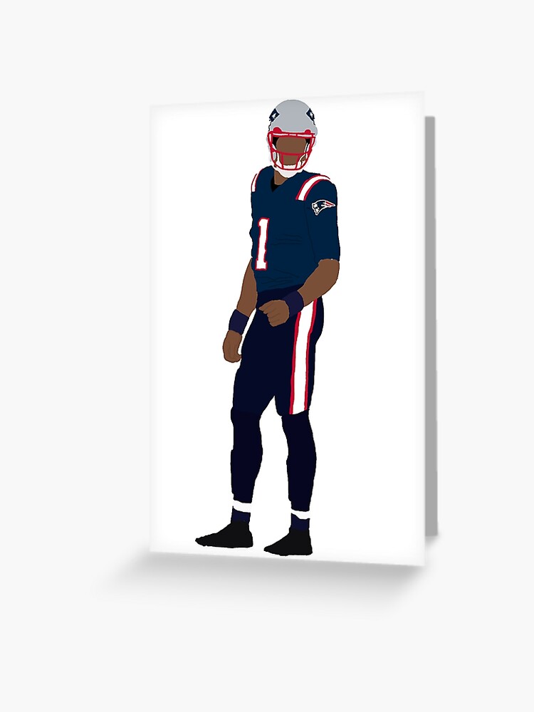 Cam Newton Patriots  Greeting Card for Sale by athleteart20