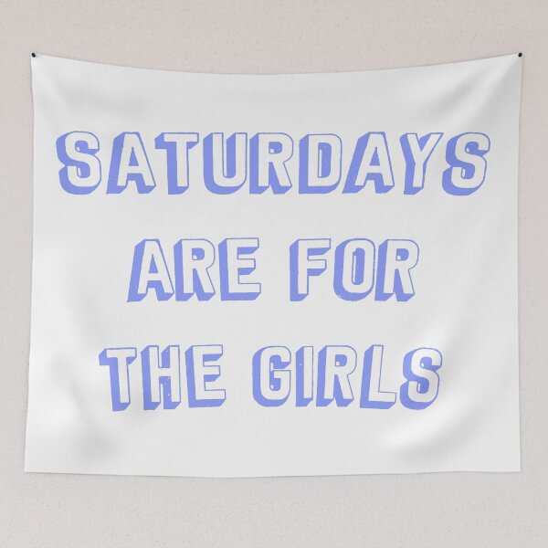 Item preview, Saturdays are for the Girls 3d Pastel Typography designed and sold by Freshfroot.