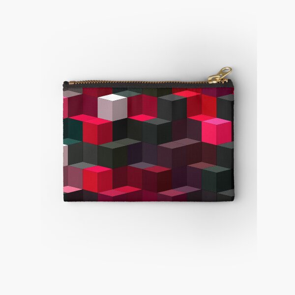 Item preview, Minimal Abstract Art of cubes 3d illusion Red and Black designed and sold by lordthebeard.
