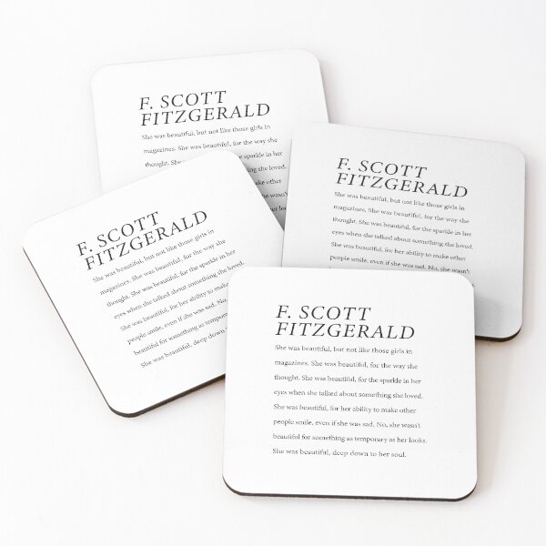 Item preview, F. Scott Fitzgerald She was Beautiful Down To Her Soul  designed and sold by corbrand.