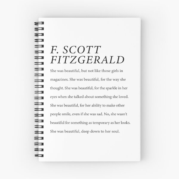 Item preview, F. Scott Fitzgerald She was Beautiful Down To Her Soul  designed and sold by corbrand.