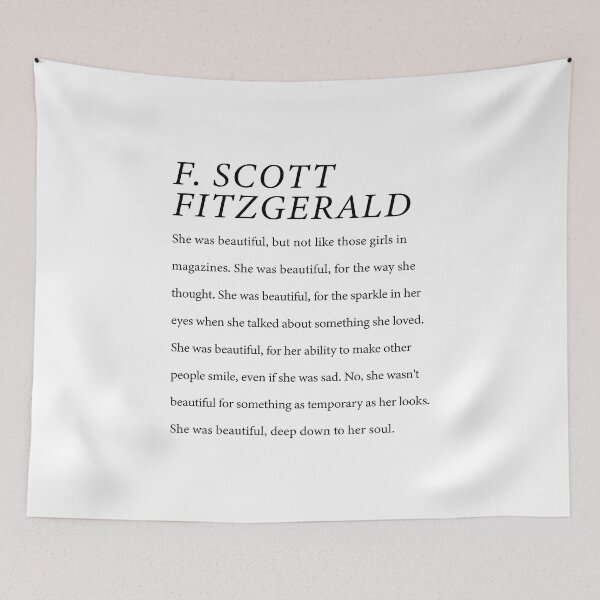 Item preview, F. Scott Fitzgerald She was Beautiful Down To Her Soul  designed and sold by corbrand.