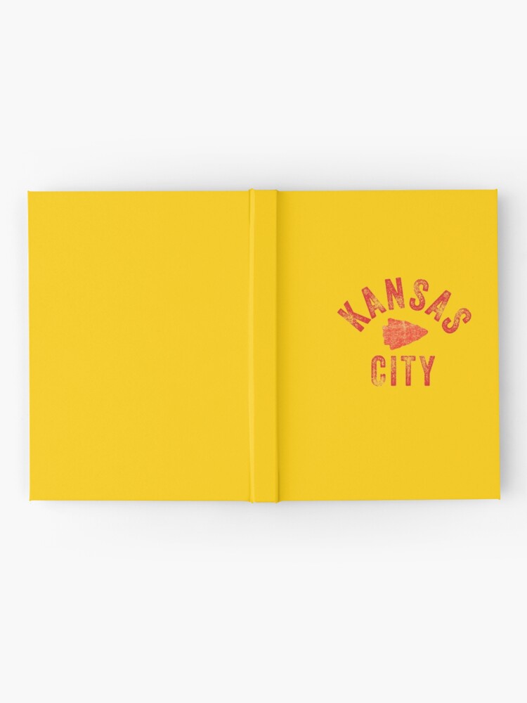 Alternate view of KC Face mask Kansas City facemask Classic Kansas City Football KC Yellow & Red Kingdom Football Kc Gear Hardcover Journal