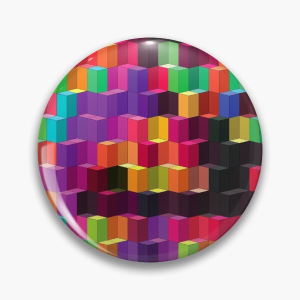 Item preview, Minimal Abstract Art of cubes 3d illusion Colorful designed and sold by lordthebeard.