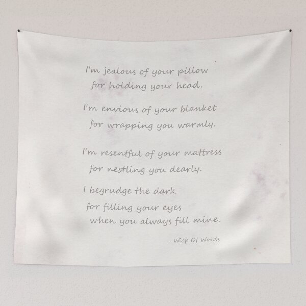Item preview, Jealous Of Where You Slumber designed and sold by WispOfWords.