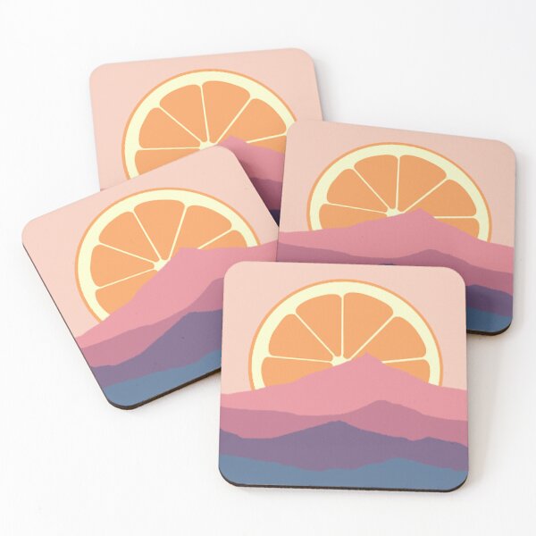 Item preview, Mountains with Orange Sunset designed and sold by tiff42.