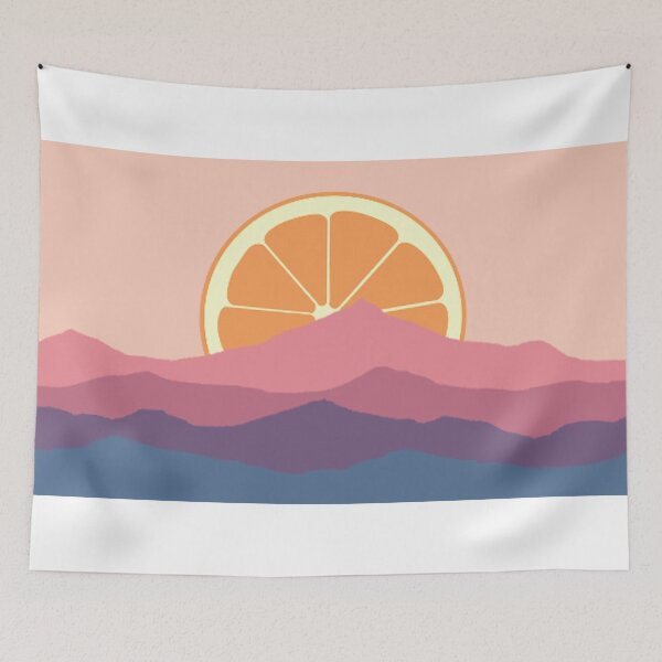 Item preview, Mountains with Orange Sunset designed and sold by tiff42.