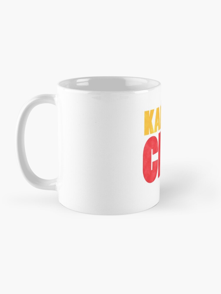 Alternate view of Kansas City Logo Kc Red & Yellow KC Cool Locals Gear KC Face mask Kansas City facemask Mug