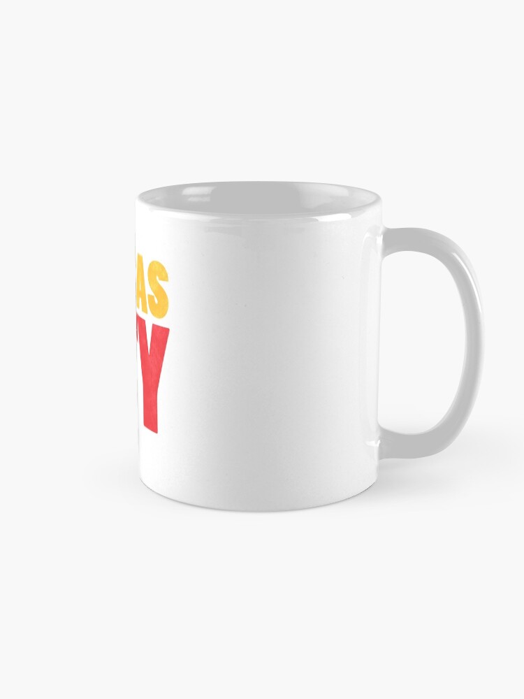 Alternate view of Kansas City Logo Kc Red & Yellow KC Cool Locals Gear KC Face mask Kansas City facemask Mug