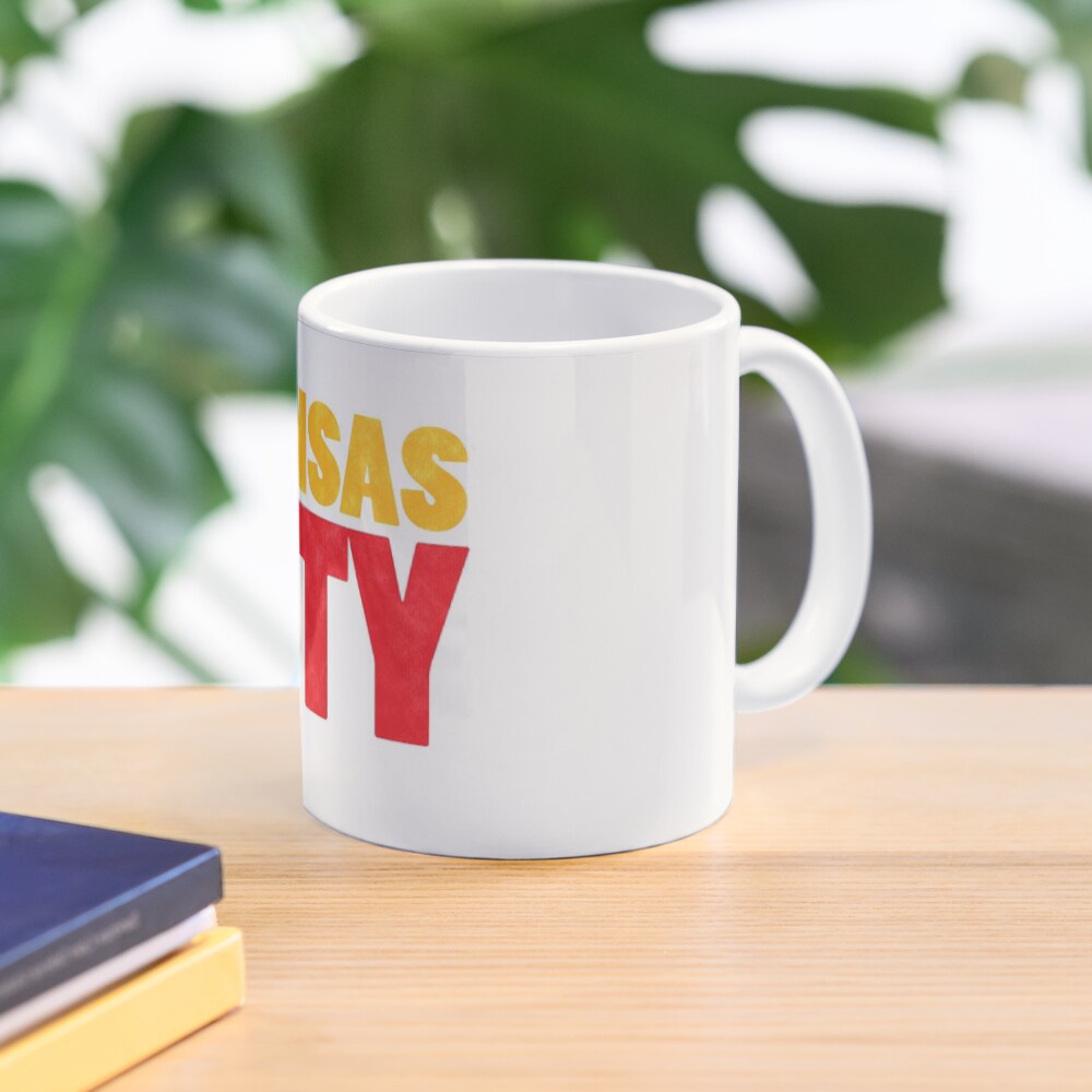 Kansas City Logo Kc Red & Yellow KC Cool Locals Gear KC Face mask Kansas City facemask Mug
