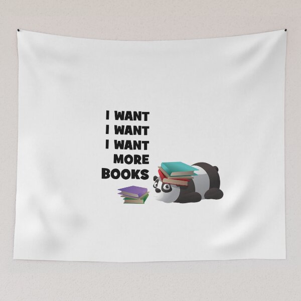 Item preview, I Want More Books Panda National Reader Day designed and sold by chanzds.