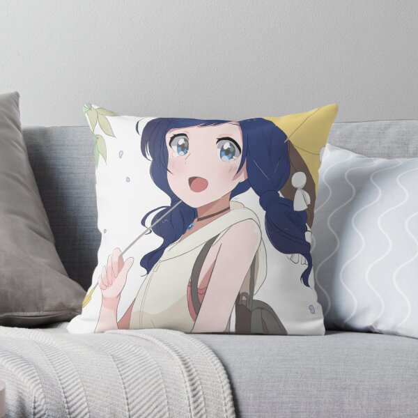 Hina from “Weathering With You” Throw Pillow