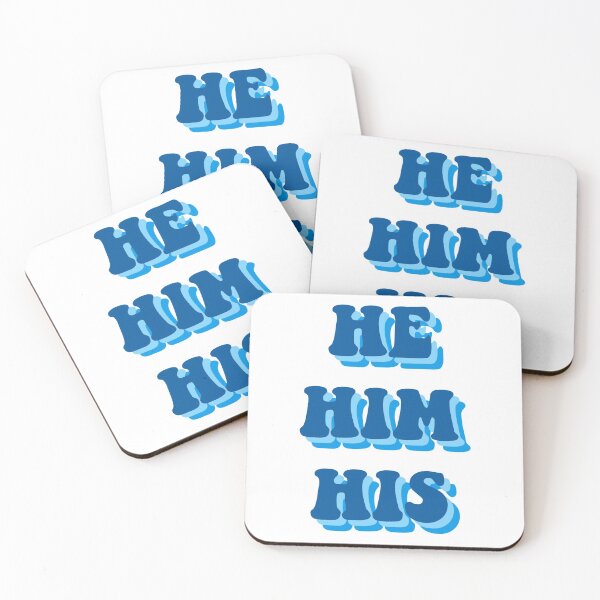 Item preview, He/Him/His Pronouns Blue designed and sold by allipichette.