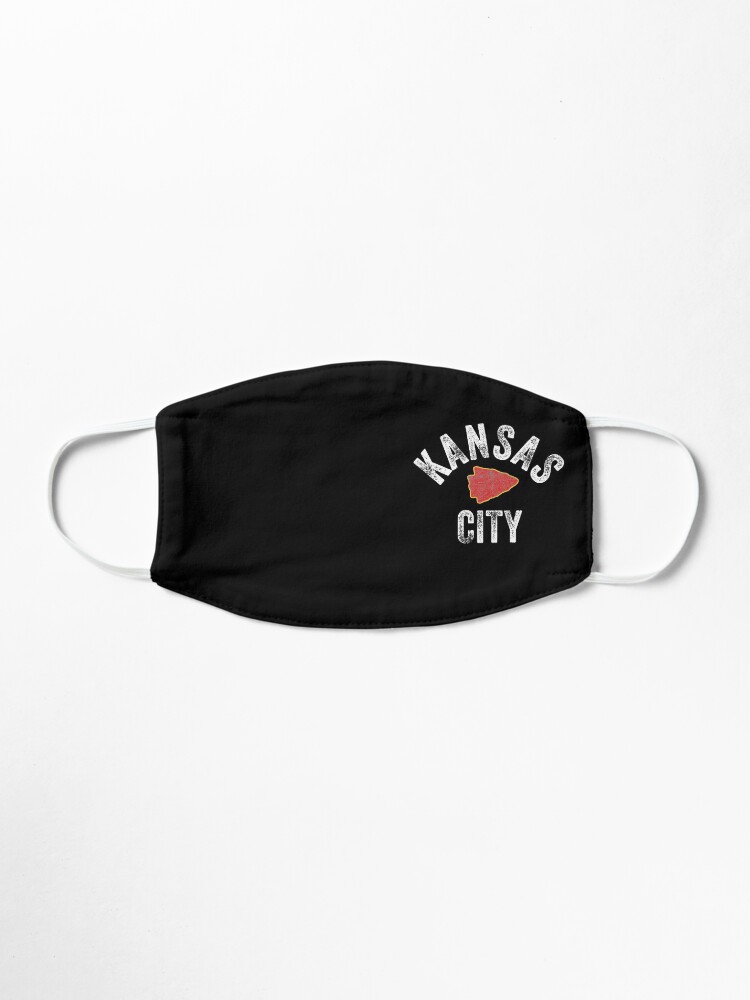 Alternate view of KC Football Tribal Kansas City football Vintage Red Arrowhead Kc Fan Kansas city Mask