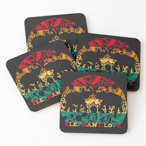 Item preview, Elephant Love Graphic Hearts Design  elephants gifts designed and sold by idolfrd.