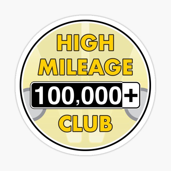 V-Dub High Mileage Club - 100,000+ Miles Sticker