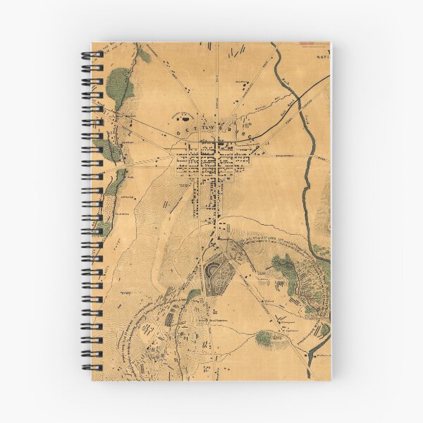 Item preview, Vintage Battle of Gettysburg Map (1864) designed and sold by BravuraMedia.