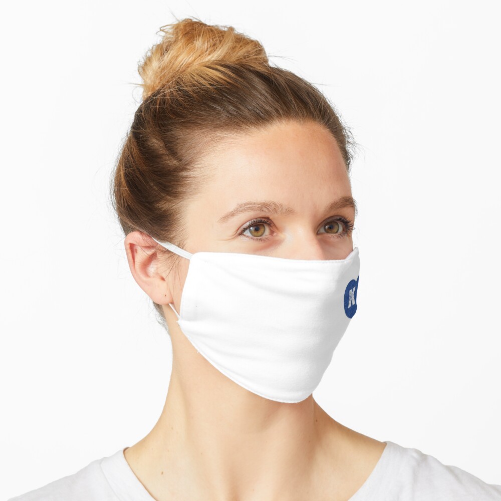 Royal Blue KC Blue Heart Kansas City Hearts I Love Kc heart Kansas city KC Face mask Kansas City facemask Mask