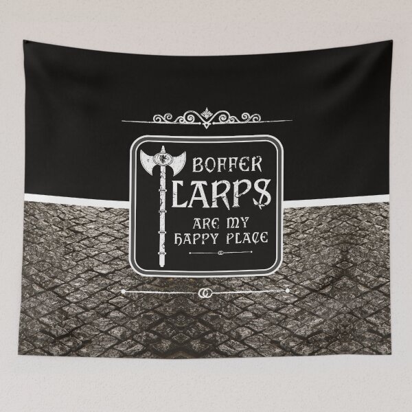Item preview, Boffer LARPS Are My Happy Place - Funny LARP Saying designed and sold by NoBonesLife.