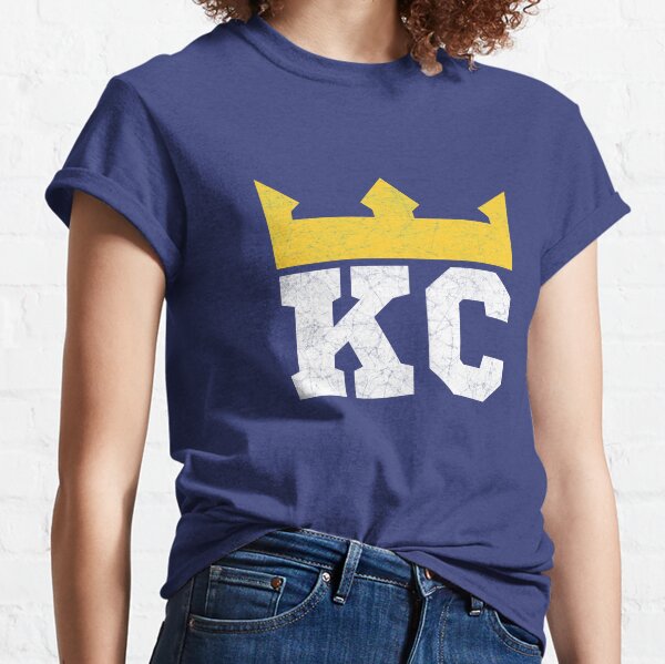 KC Kansas City Baby Blue Royal Blue Retro Stripes Vintage Sweatshirt