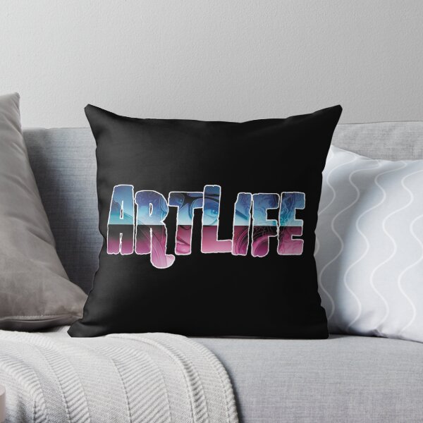 ArtLife with Leanore (Fancy Logo) Throw Pillow