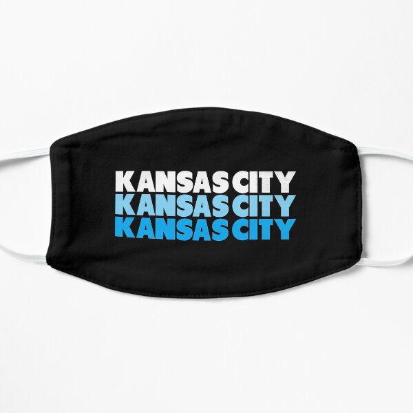 Retro KC Royal Blue & Light Blue Kansas City Crown Town KC Baseball Fans Wear Kansas city KC Face mask Kansas City facemask Mask