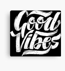 Good Vibes - Feel Good T-Shirt Design Canvas Print