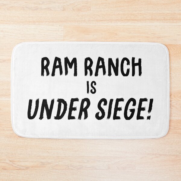Item preview, Ram Ranch Is Under Siege! Black Logo designed and sold by FuzzCanyon.