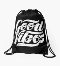 Good Vibes - Feel Good T-Shirt Design Drawstring Bag