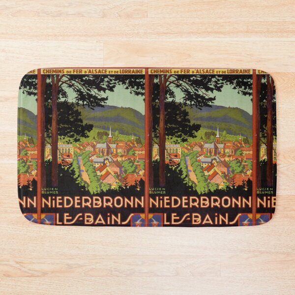 Item preview, ALSACE Niederbronn les Bains vintage travel poster designed and sold by stickart-marek.