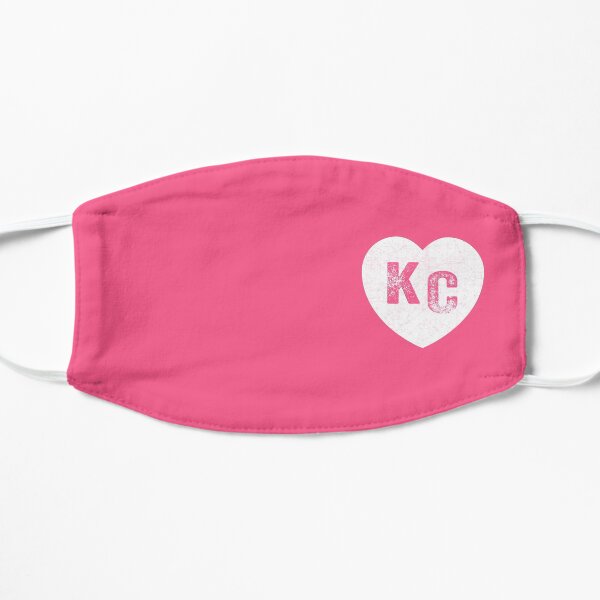 Pink Kansas City KC Heart Collection I Love Kc Hearts KC Face mask Kansas City facemask Mask