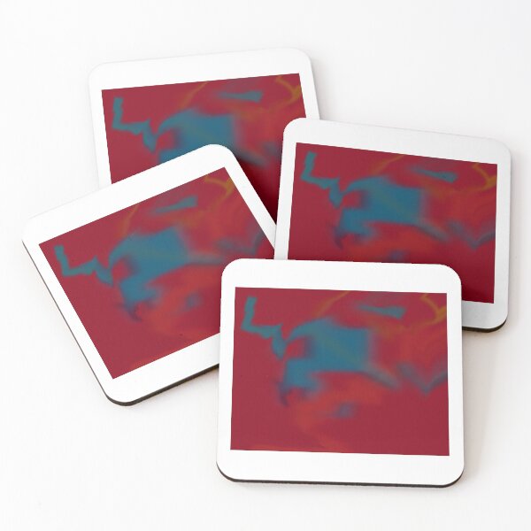 Item preview, Red blue smudge  designed and sold by Ovahill.