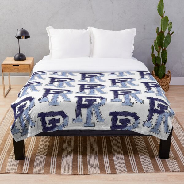 RHODY RAMS Marbled URI Throw Blanket