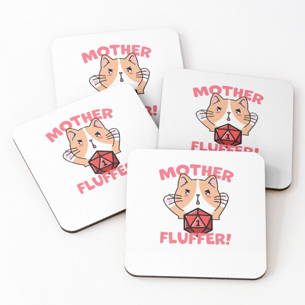 Item preview, Mother Fluffer DnD Dice Cat Dungeon Meowster designed and sold by Cute N' Nerdy Shop.