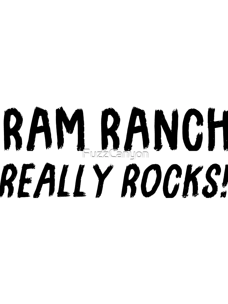 Thumbnail 3 of 3, Scarf, Ram Ranch Really Rocks Logo designed and sold by FuzzCanyon.