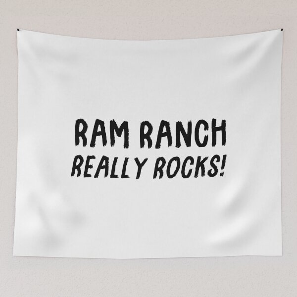 Item preview, Ram Ranch Really Rocks Logo designed and sold by FuzzCanyon.