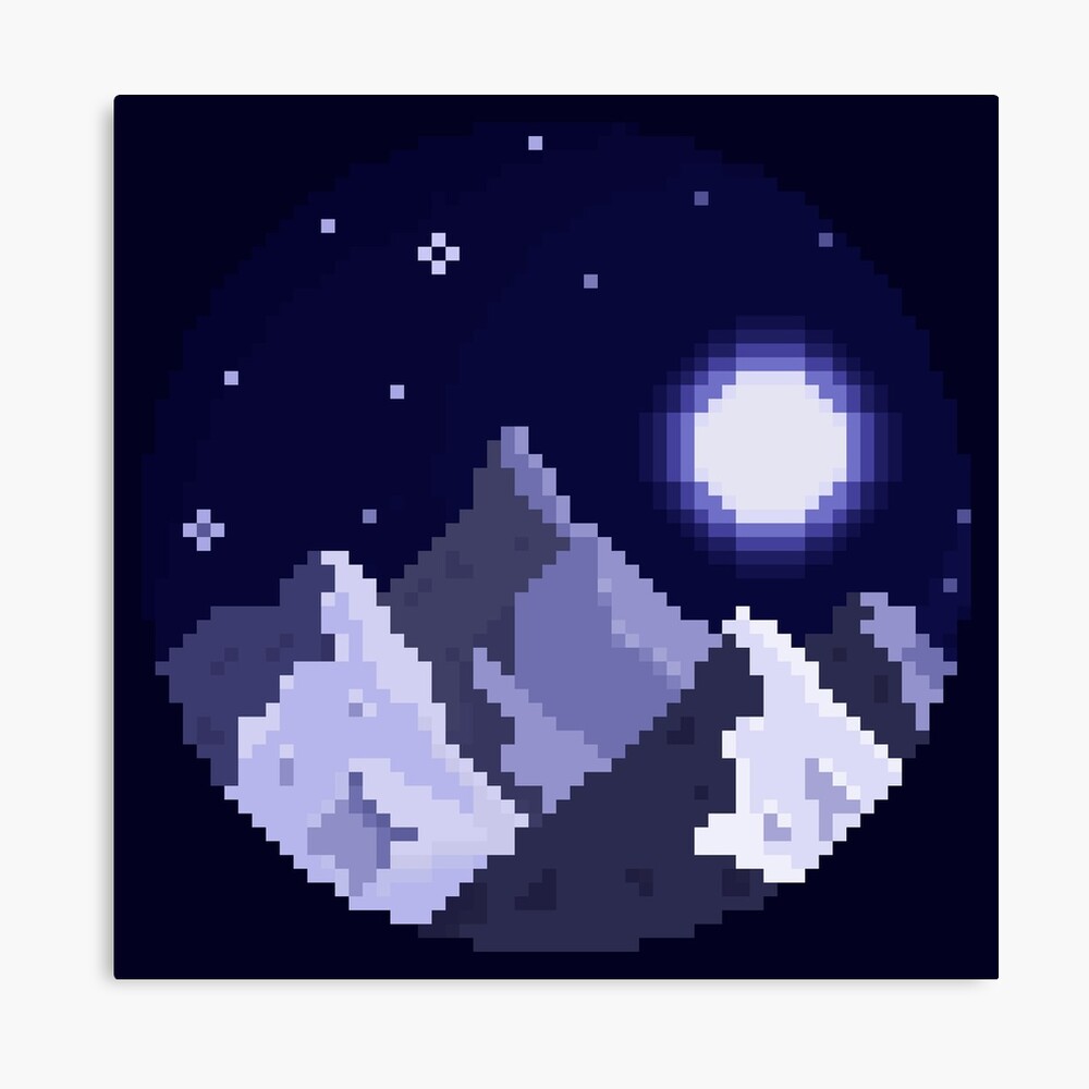 Sparkling moon - pixel art #4 by ayamesart on DeviantArt