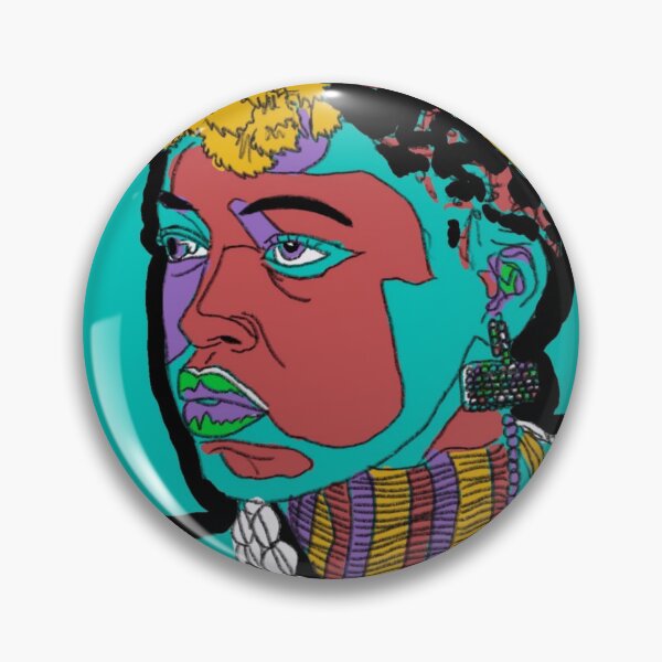 Item preview, Colorful African boy portrait designed and sold by AudreyBagelArt.