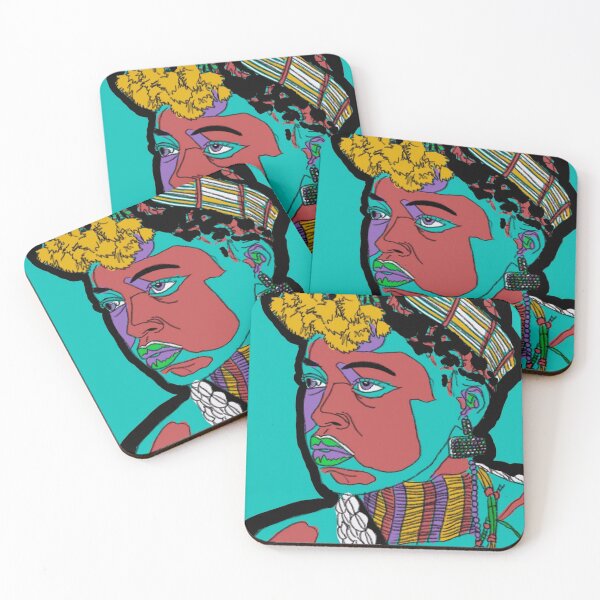 Item preview, Colorful African boy portrait designed and sold by AudreyBagelArt.