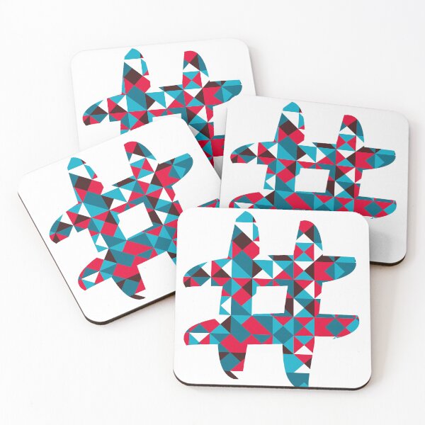 Item preview, polygonal geometric  hashtag designed and sold by elgreko.