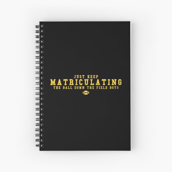 KANSAS CITY, KC, JUST KEEP MATRICULATING THE BALL DOWN THE FIELD BOYS, FUNNY SHIRT Spiral Notebook