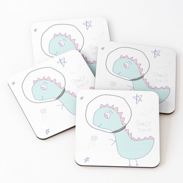 Item preview, Space Dino With Stars designed and sold by Minamoo.